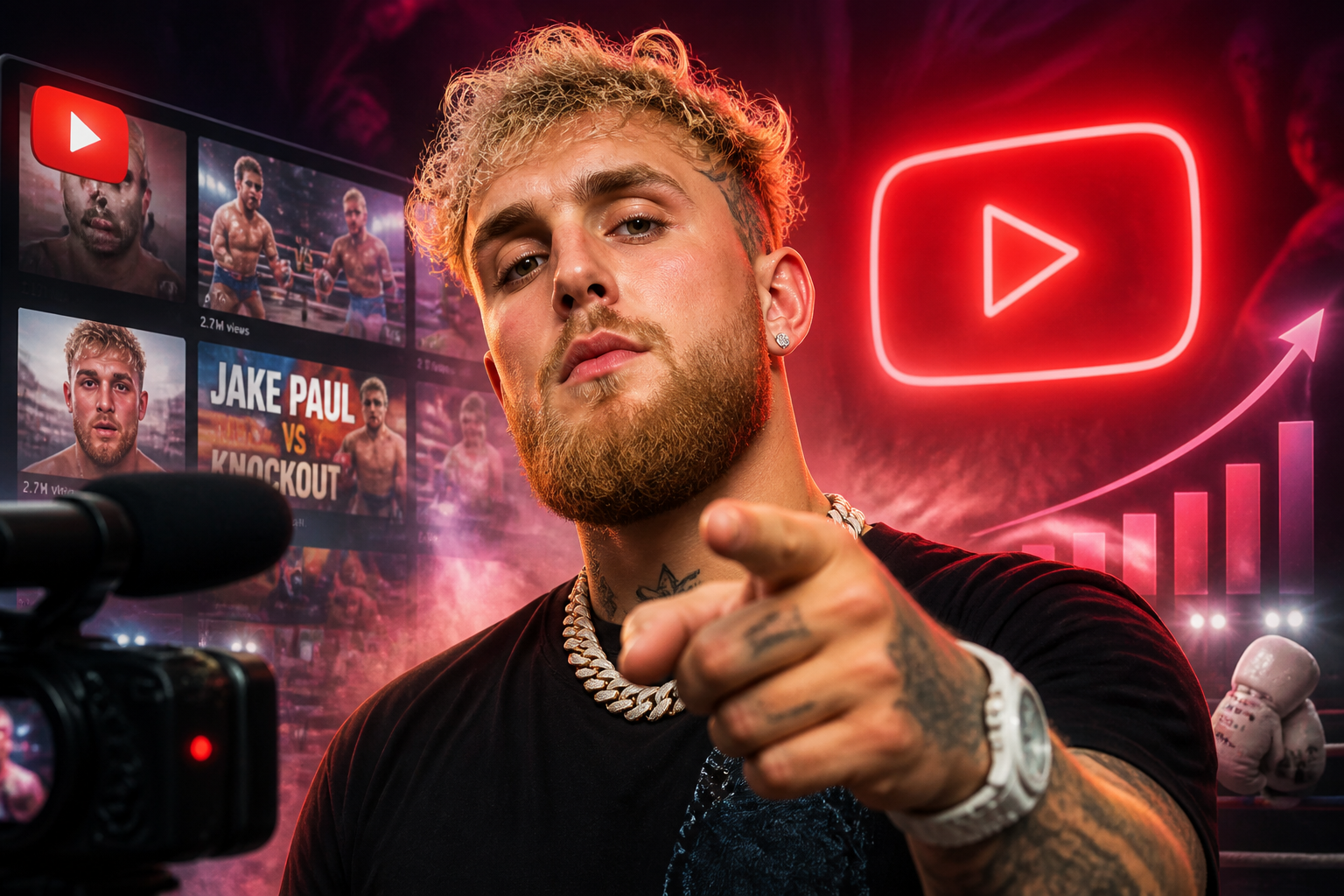 YouTube-машина: как строится популярность на хайпе — иллюстрация к статье «джейк пол почему такой известный»
