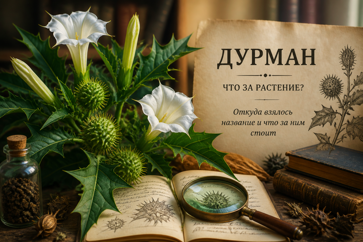 Откуда взялось название и что за ним стоит — иллюстрация к статье «дурман что за растение»