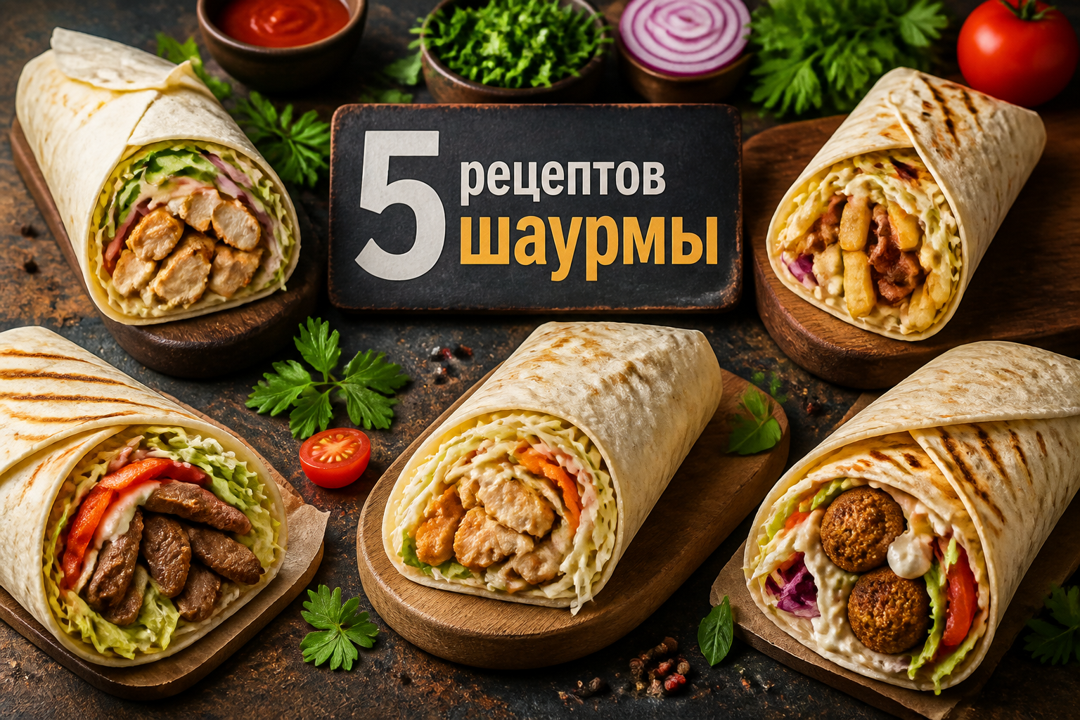 5 рецептов шаурмы — иллюстрация к статье «5 рецептов шаурмы»