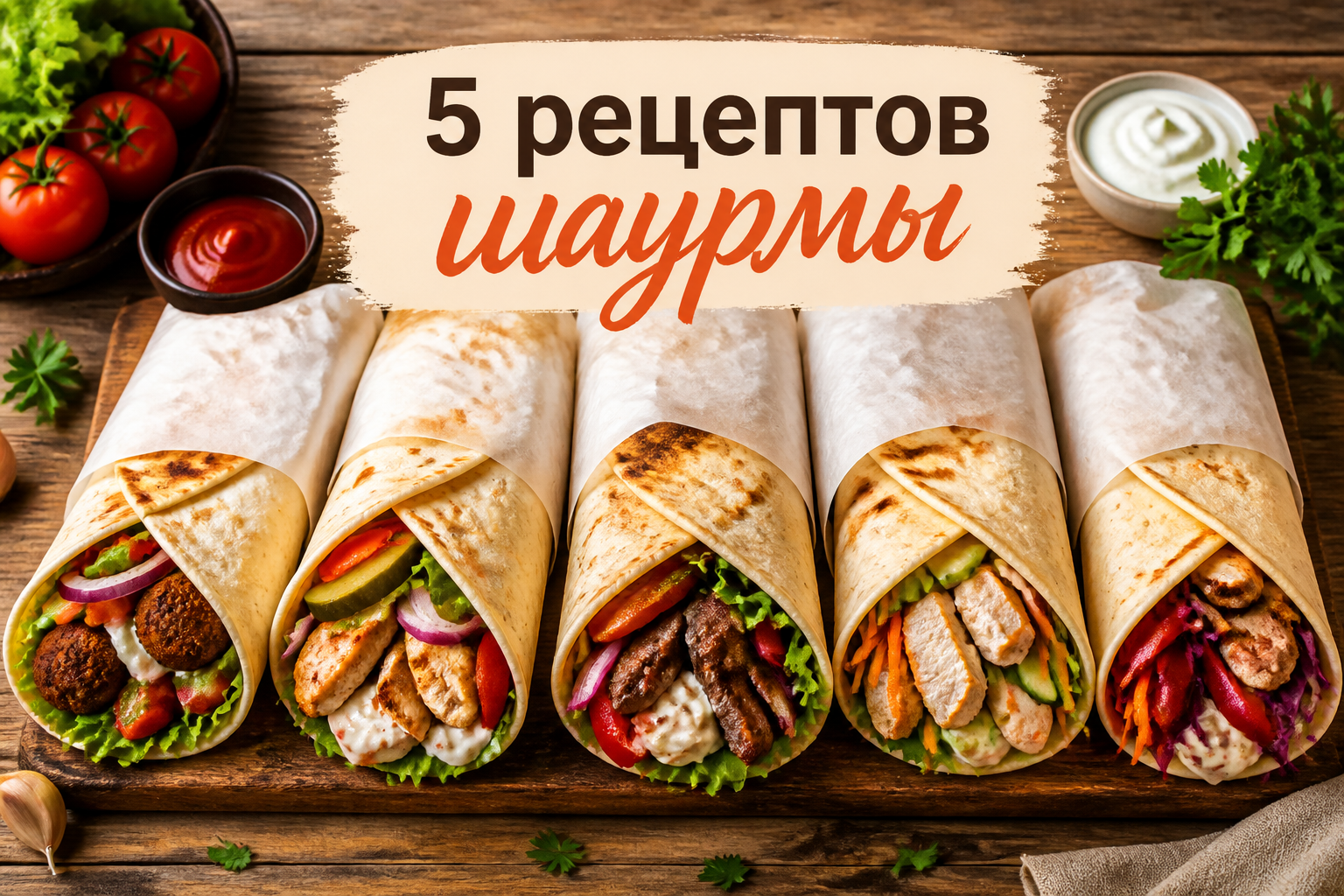 5 рецептов шаурмы — иллюстрация к статье «5 рецептов шаурмы»