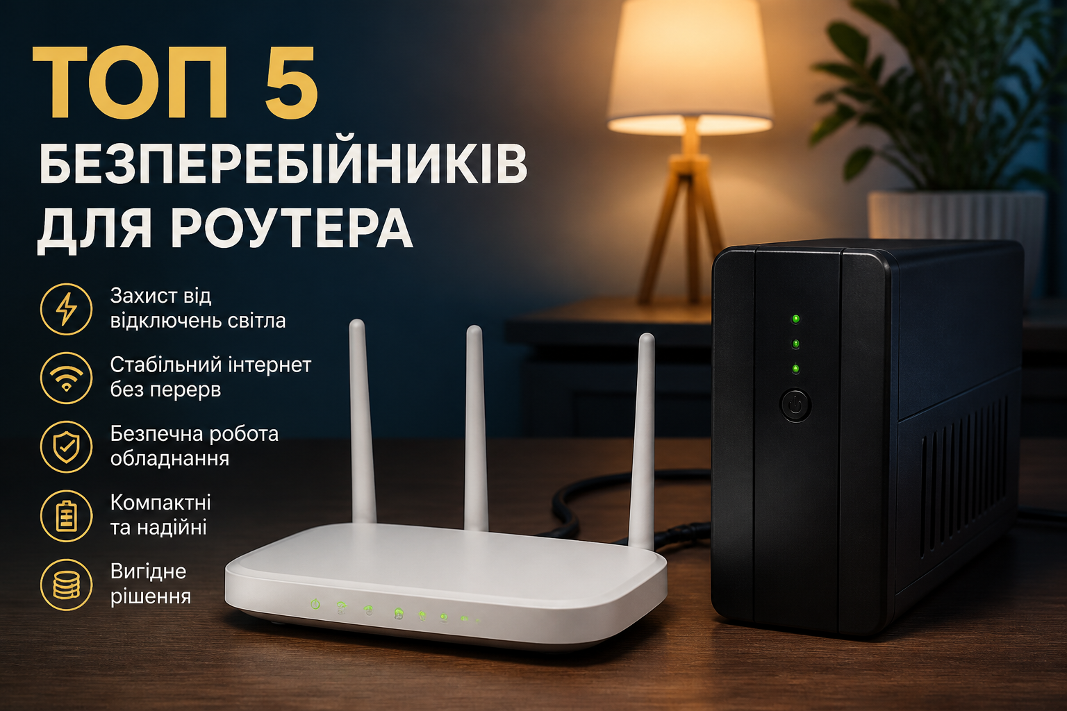 топ 5 безперебойников для роутера — иллюстрация к статье «топ 5 безперебойников для роутера»