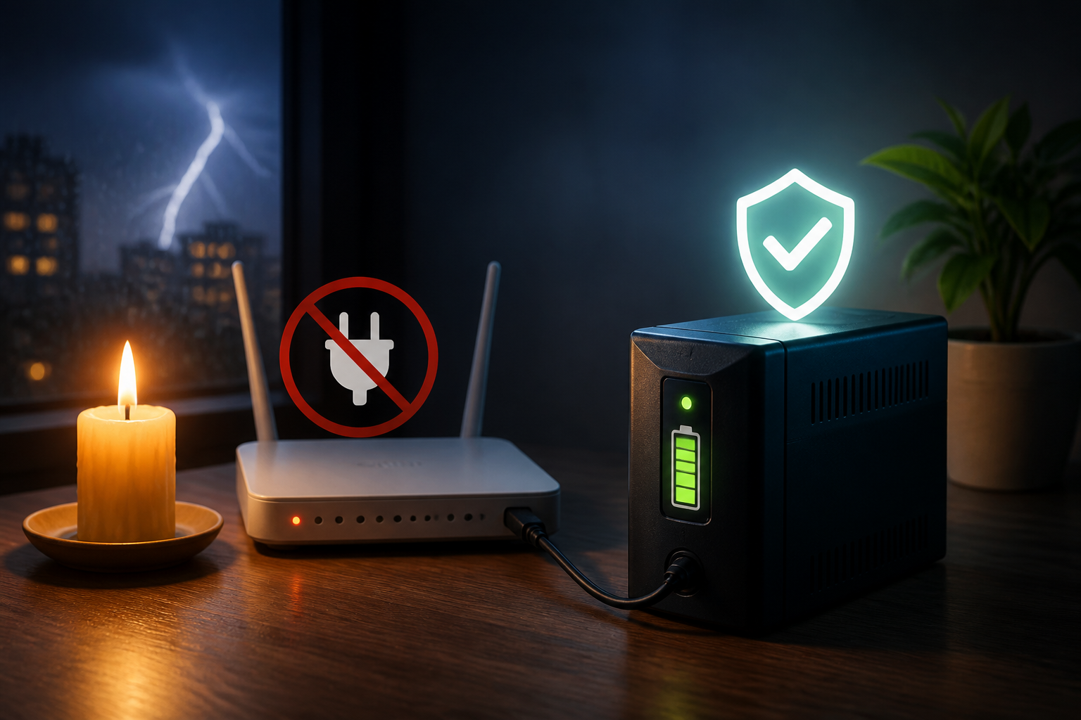 Почему роутер без UPS — это лотерея — иллюстрация к статье «ups для роутера»