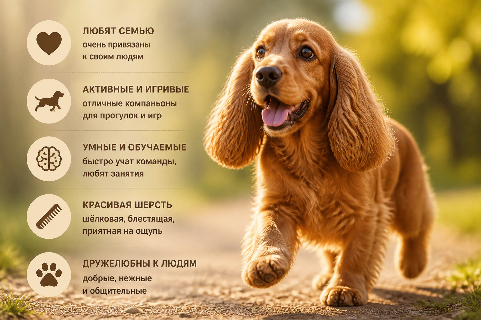 Реальные плюсы породы — не просто красивые уши — иллюстрация к статье «кокер спаниель плюсы и минусы породы»