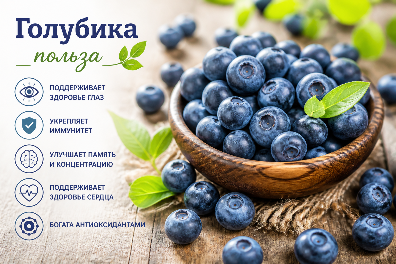 голубика польза — иллюстрация к статье «голубика польза»