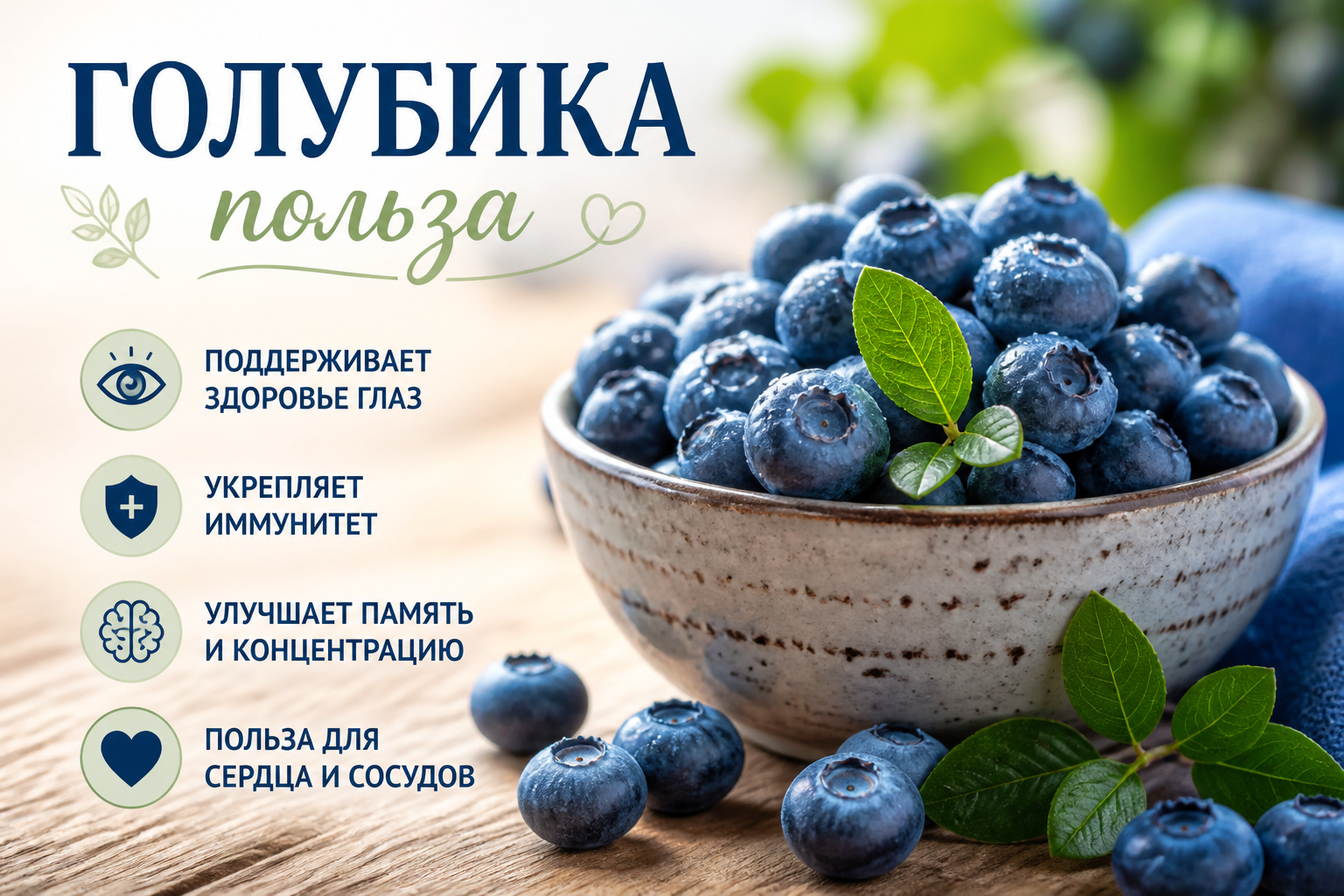 голубика польза — иллюстрация к статье «голубика польза»