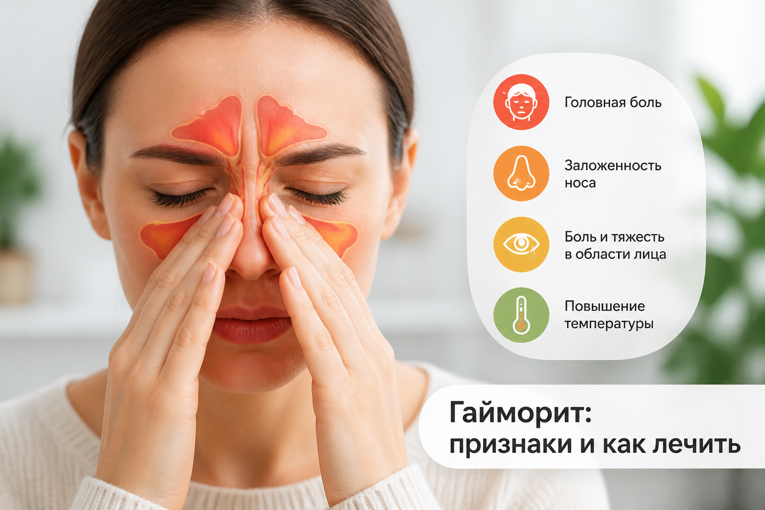 гайморит признаки и как лечить — иллюстрация к статье «гайморит признаки и как лечить»