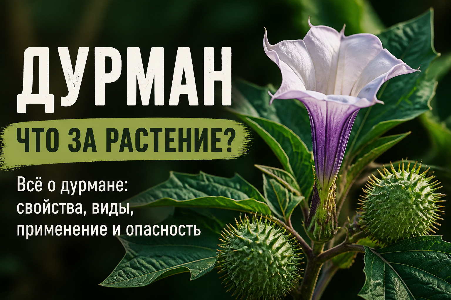 Дурман: что за растение, как выглядит и чем опасно