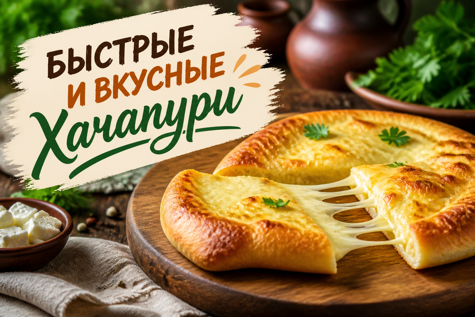 Быстрые и вкусные хачапури: рецепты за 20 минут