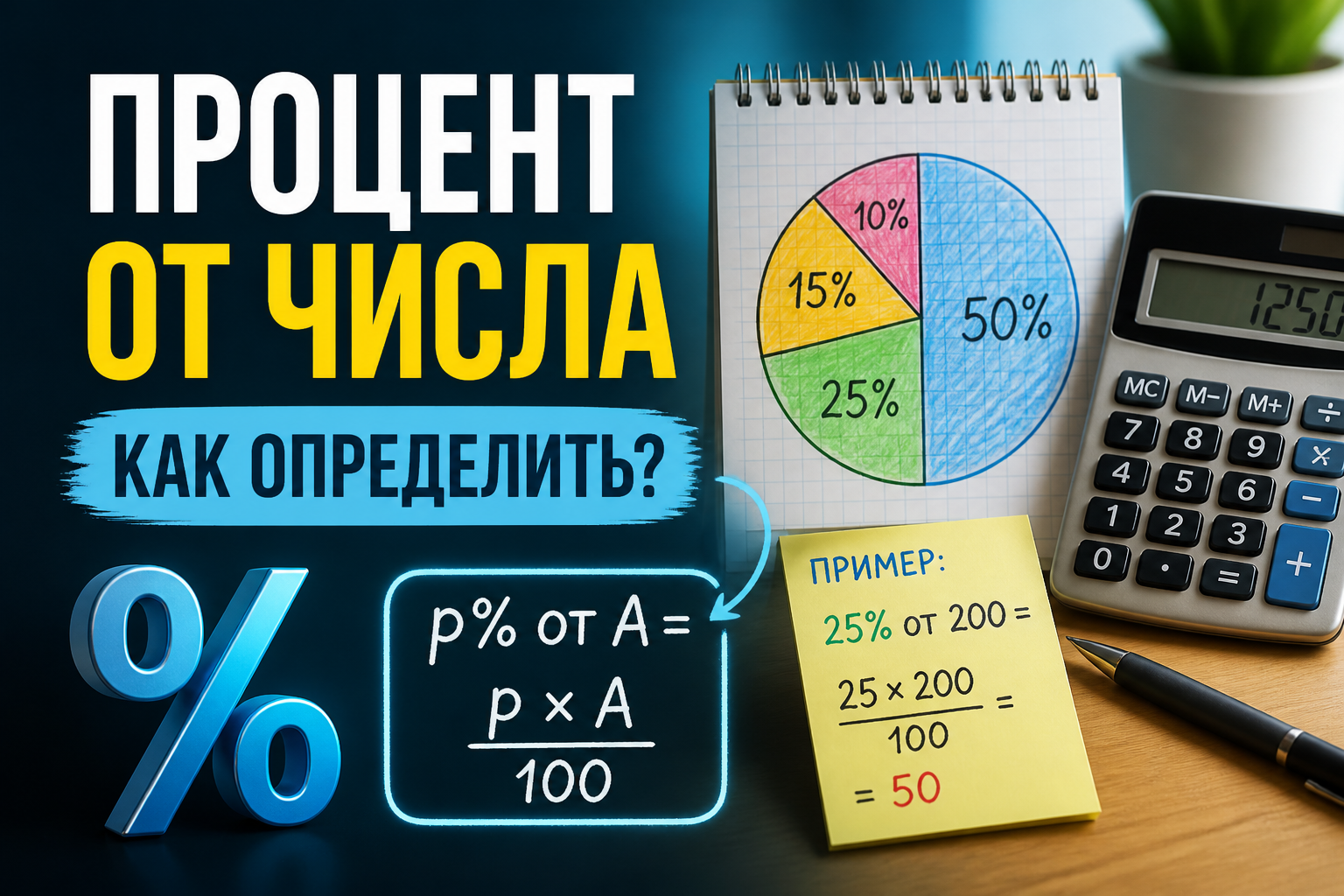Процент от числа: как определить быстро и без ошибок
