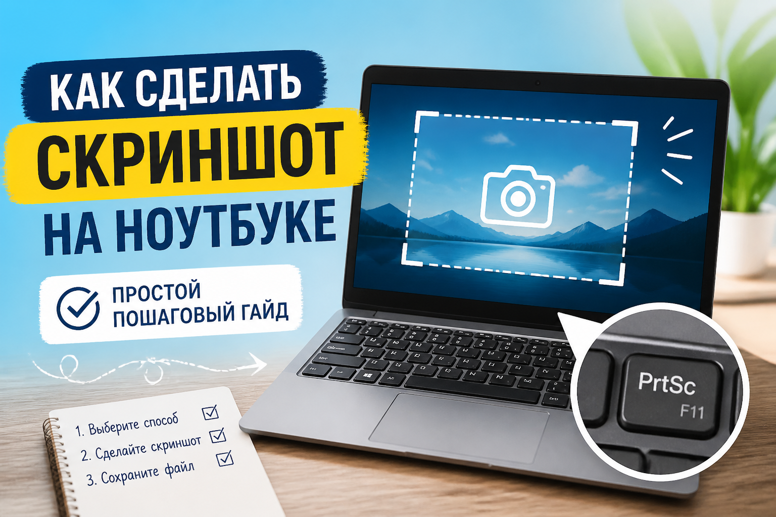 Как сделать скриншот на ноутбуке: пошаговый гайд