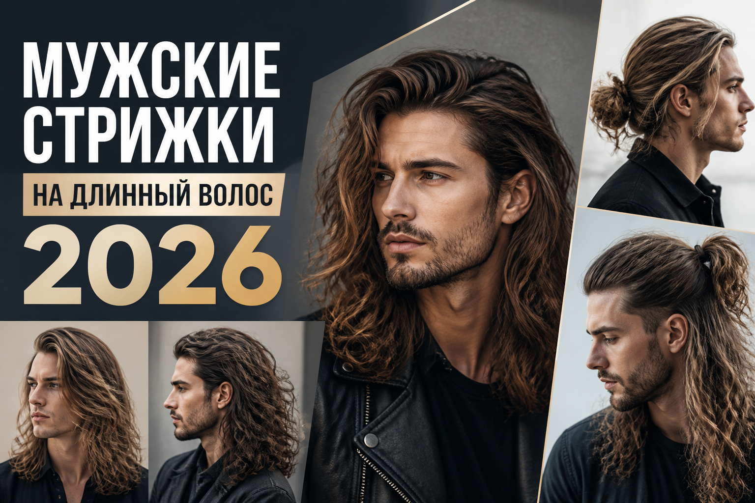 Мужские стрижки на длинные волосы 2026: тренды и советы